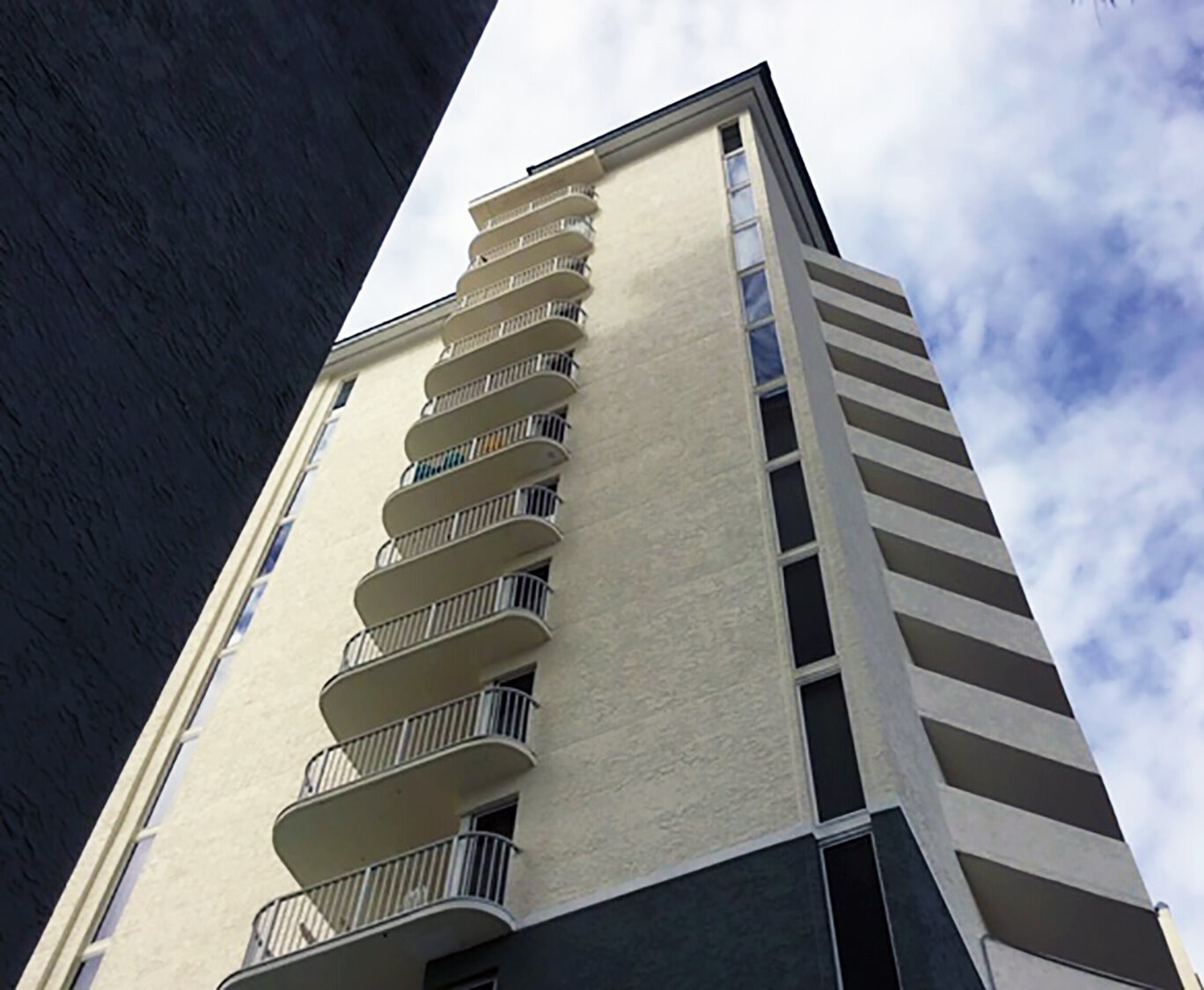 Tower stucco application